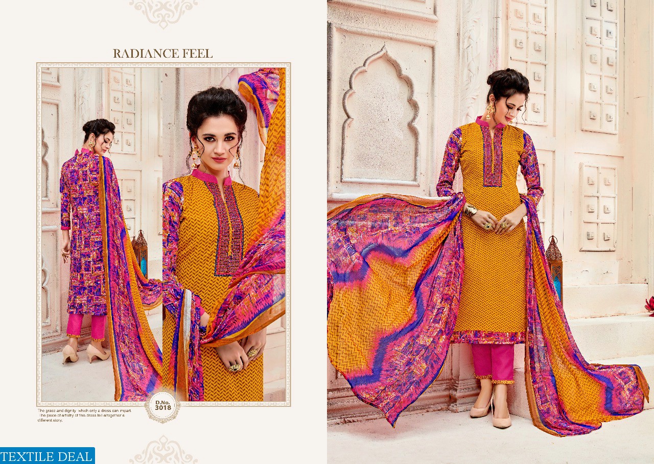 nazakat vol4 Wholesale Cotton Work Dress material textiledeal.in